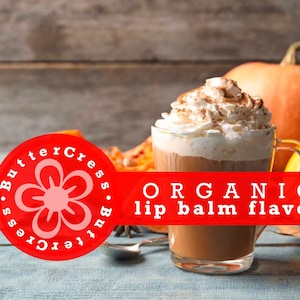 PUMPKIN SPICE LATTE Organic Lip Balm Flavor Oil | Unsweetened Lip Flavor for balms, glosses & scrubs — Ready to ship