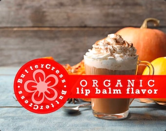 PUMPKIN SPICE LATTE Organic Lip Balm Flavor Oil | Unsweetened Lip Flavor for balms, glosses & scrubs — Ready to ship