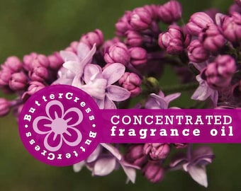 Aceite concentrado de fragancia de lila francesa, sin ftalatos, rosa, clavel y sándalo.