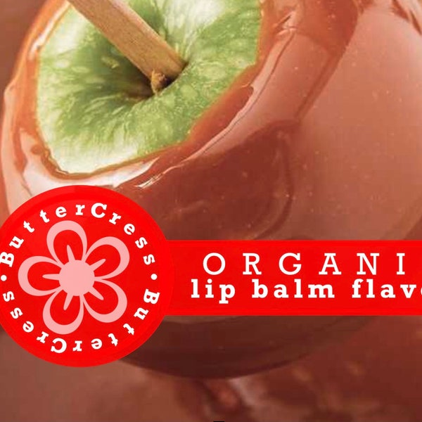 CARAMEL APPLE Organic Lip Balm Flavor Oil | Unsweetened Lip Flavor for balms, glosses & scrubs