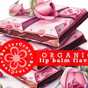 CHOCOLATE ROSE Organic Lip Balm Flavor Oil | Unsweetened Lip Flavor for balms, glosses & scrubs — Ready to ship