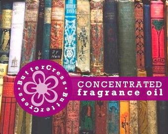 IN THE LIBRARY Fragrance Oil Concentrate for lotion, scrubs, soap, candles, | home fragrance, rollerball perfume, body cream