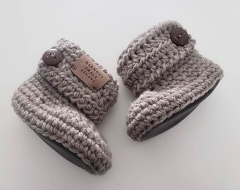 Leather booties Booties for Babies Baby Booties, Baby Shoes, Baby Slippers, Crochet Baby Booties, Knit Baby Booties, Baby Gift, Shower Gift