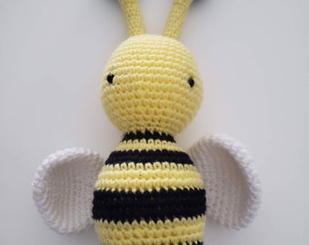 Honey Bee Stuffy Bee Stuffed Toy Honey Bee Stuffy Crochet Wasp Knit Bee Stuffy Wasp Stuffy Bumble Bee Stuffy Toy Holiday Gifts Baby Gift