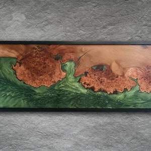 Epoxy Resin Wall Art **NOW SOLD** Character Elm Burr And Epoxy Resin Mix - 1065 X 450 Bespoke One-off Piece! Timber Wall Art