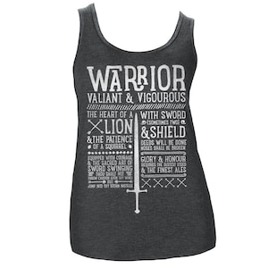 World of Warcraft / WoW geïnspireerde Ladies Tank Top - WARRIOR Edition - Dark Heather