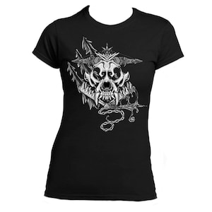 Koszulka inspirowana World of Warcraft / WoW / RPG - MYTHIC HUNTER Edition - damska dopasowana - czarno-biała