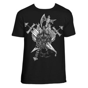 World of Warcraft / WoW / RPG inspired T-shirt - MYTHIC WARRIOR Edition - Unisex / Mens / Ladies / B&W