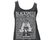 BLACKSMITH Ladies Fitted Tank Top - 39 Medieval 39 Collection - Dark Heather