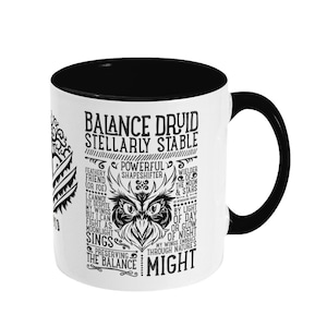 World of Warcraft / WoW inspirierter Becher - BALANCE DRUID Edition - 11oz Zwei toned Keramik Tasse