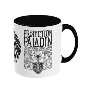 World of Warcraft / WoW inspirierte Tasse - PROTECTION PALADIN Edition - 11oz Zwei toned Keramik Tasse