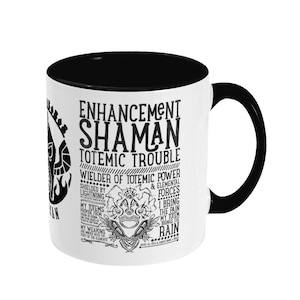 World of Warcraft / WoW inspirierte Tasse - ERWEITERUNG SHAMAN Edition - 11oz Zwei toned Keramik Tasse