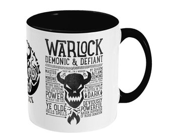 World of Warcraft / WoW inspired Mug - WARLOCK Edition - 11oz Two Toned Ceramic Mug