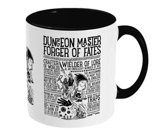Dungeon Master / DM - D&D / Dungeons and Dragons inspirierter Becher - 11oz Zwei getrnte Keramiktasse
