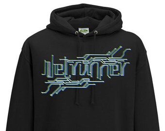 CYBERPUNK / RPG inspired Hoodie - NETRUNNER Edition - B&W Version - Cyberwear / Multiple Colours / Unisex / Mens / 2077