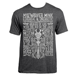 World of Warcraft / Wow Inspired T-shirt MISTWEAVER MONK - Etsy UK