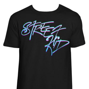 CYBERPUNK / Rpg inspired T-shirt - STREET KID Edition - Cyberwear / Black / Unisex / Mens / 2077