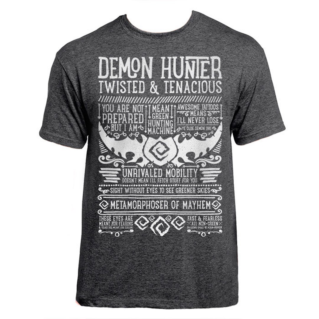 World of Warcraft / Wow Inspired Tshirt DEMON HUNTER Edition Unisex