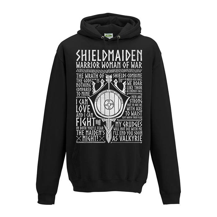  vikings viking fenrir shieldmaiden Lagertha shield maiden  Sweatshirt : Clothing, Shoes & Jewelry