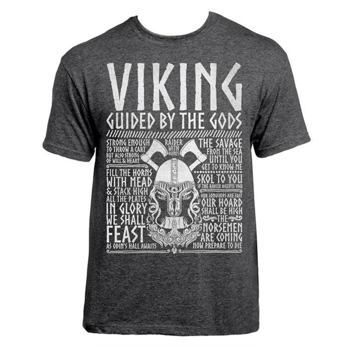 The Vikings Heritage T-Shirt - Viking Design Graphic Tee (Silk Road Tees) - View #3
