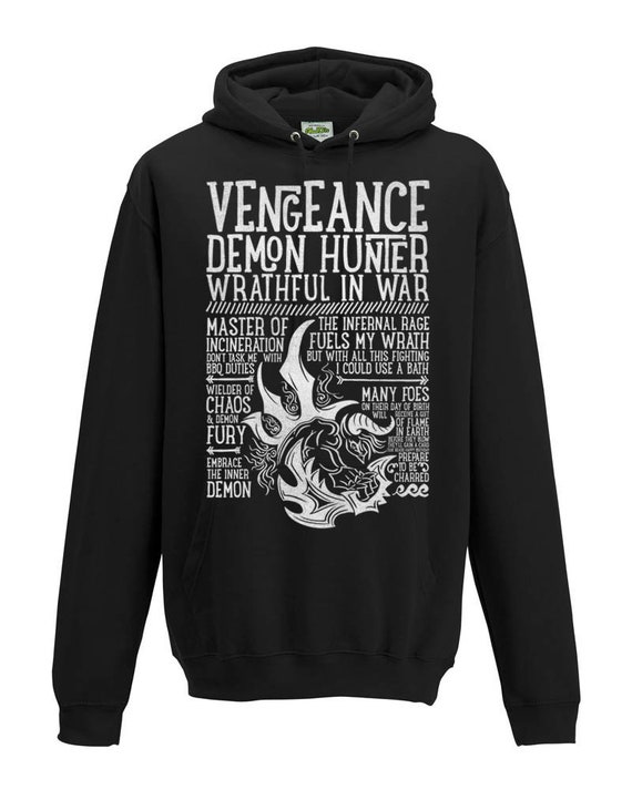 World of Warcraft Wow Inspired Hoodie VENGEANCE DEMON HUNTER