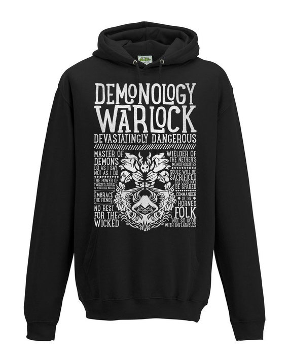 World of Warcraft Wow Inspired Hoodie DEMONOLOGY WARLOCK