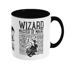 WIZARD / DM - D&D / Dungeons and Dragons inspired Mug - 11oz Two Toned Ceramic Mug