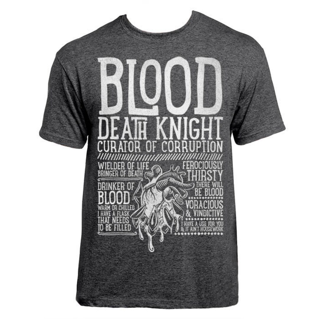 World of Warcraft / Wow Inspired T-shirt - BLOOD DEATH KNIGHT