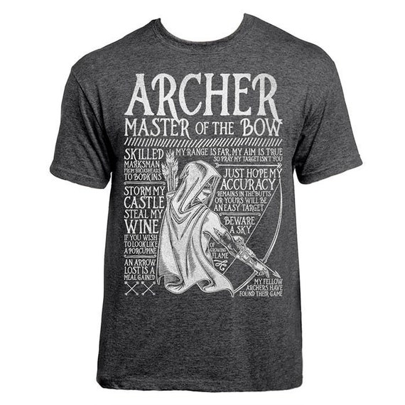 Buy ARCHER T-shirt 'medieval' Collection Unisex Mens