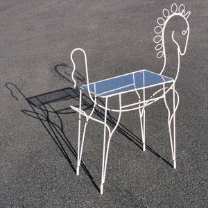 1960s FREDERICK WEINBERG HORSE bar cart or table image 3