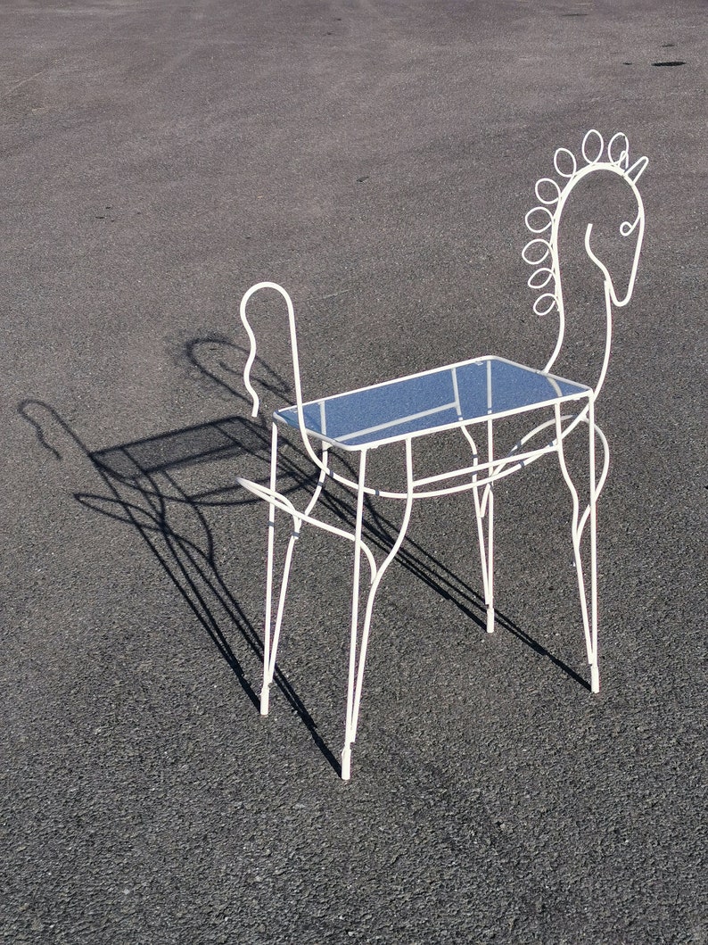 1960s FREDERICK WEINBERG HORSE bar cart or table image 3