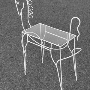 1960s FREDERICK WEINBERG HORSE bar cart or table image 4