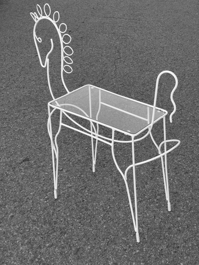 1960s FREDERICK WEINBERG HORSE bar cart or table image 4