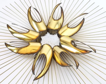 39 in. Large sunburst wall art , 1970s , USA