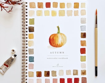 autumn watercolor workbook