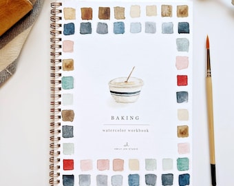 baking watercolor workbook
