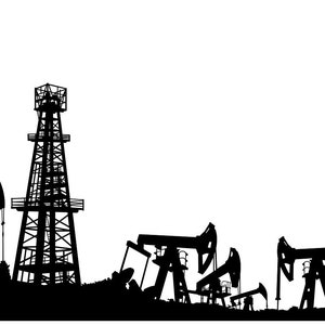 oil field scene, dxf, pdf, and SVG format file(s)