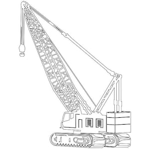 crane dxf file for plasma, laser, water jet