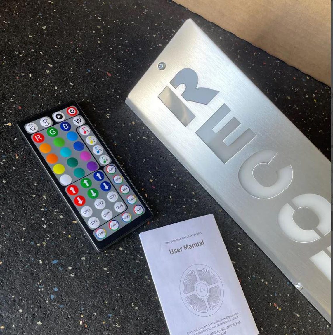 RECORDING Studio Sign 18 Inch. Aluminum 120V. Bluetooth Control ...