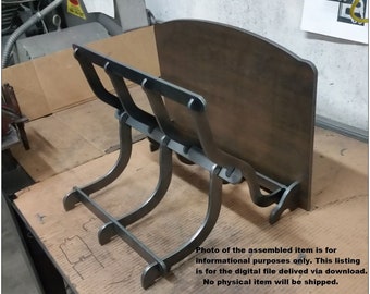 Archivo DXF y SVG de rejilla de registro vertical para corte por plasma o láser