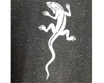 Gecko Wall Art Stainless Steel 14 x 7 in. 16 ga. 304 grade SS FREE shipping