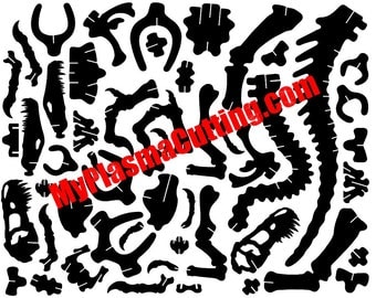 Dinosaur file for CNC plasma or laser cutting SVG and .dxf formats