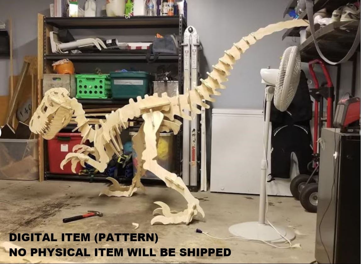 Free R Raptor Pattern Raptor Dinosaur Pattern. Dxf and SVG Format Files for Router or Laser ...