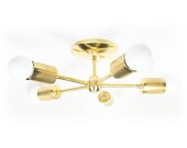 Modern Chandelier - Mid Century Light - Sputnik Light Fixture - Modern Ceiling Light - Brass Lamp - Ceiling Mounted Light - Flush Mount