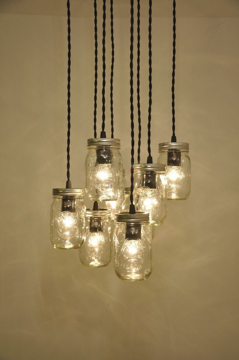 mason jar chandelier mason