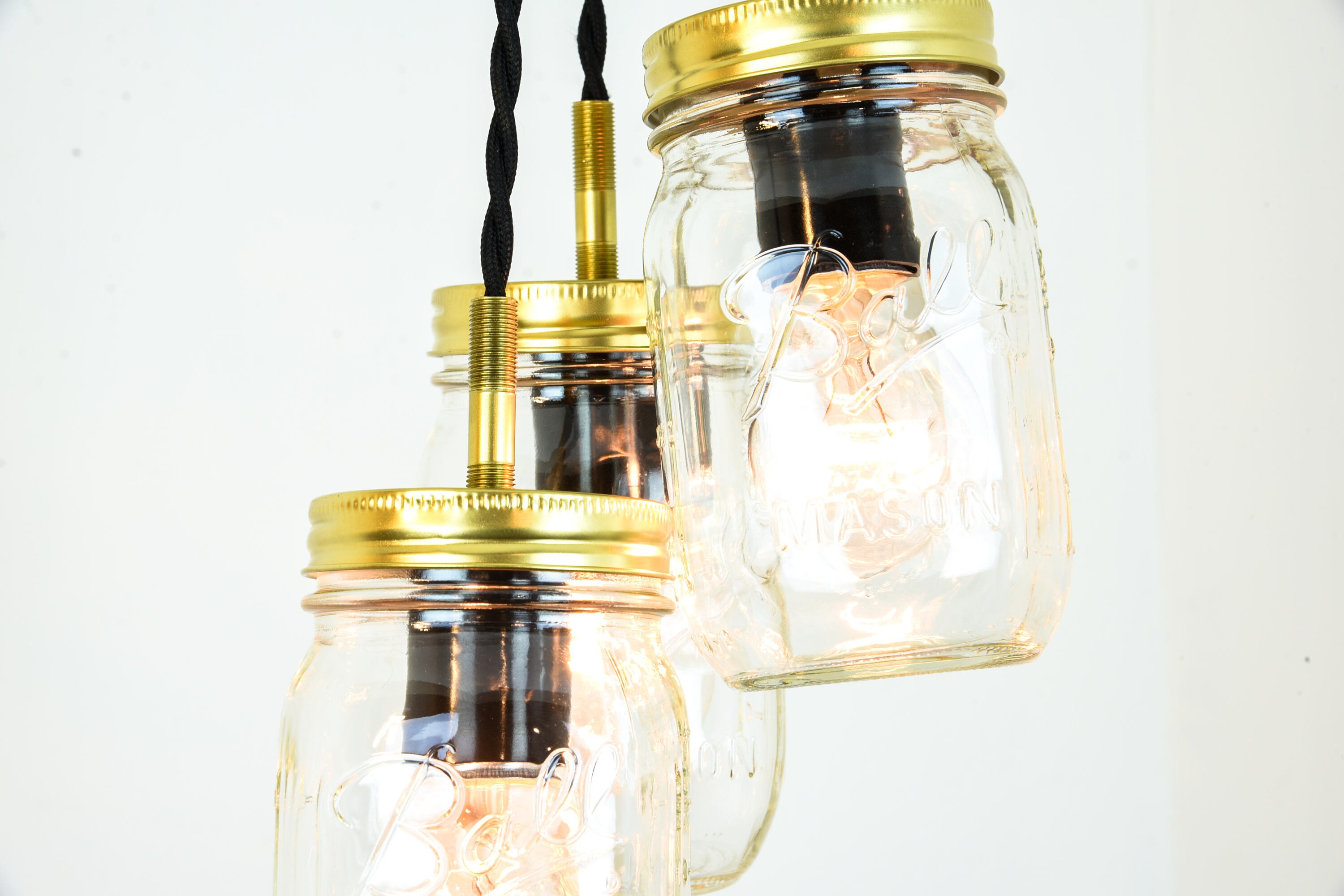 modern mason jar pendant light