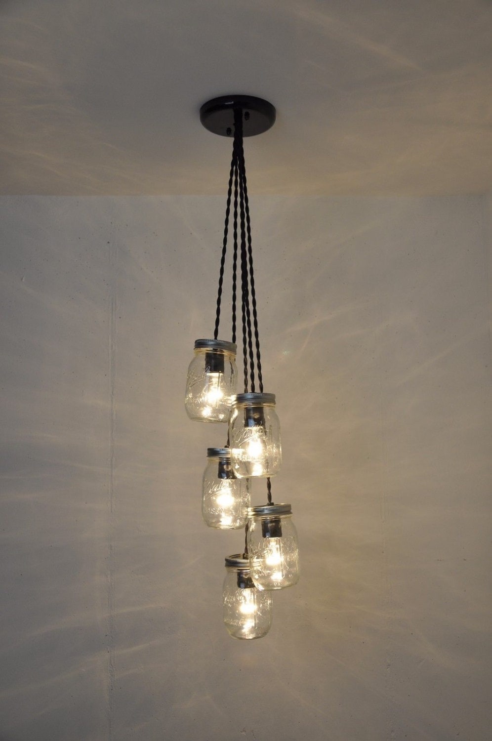 Mason Jar Chandelier Light Fixture Ball Ceiling Mason Jar Chandelier Light Fixture Ball Ceiling Pendant Plug In Hanging