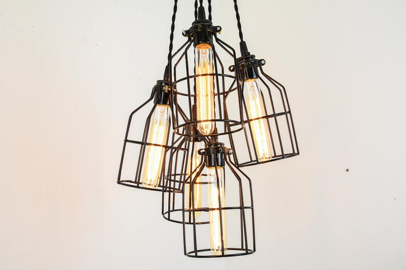 Plafoniere Per Ristoranti : Decorazione del ristorante luce industriale illuminazione etsy