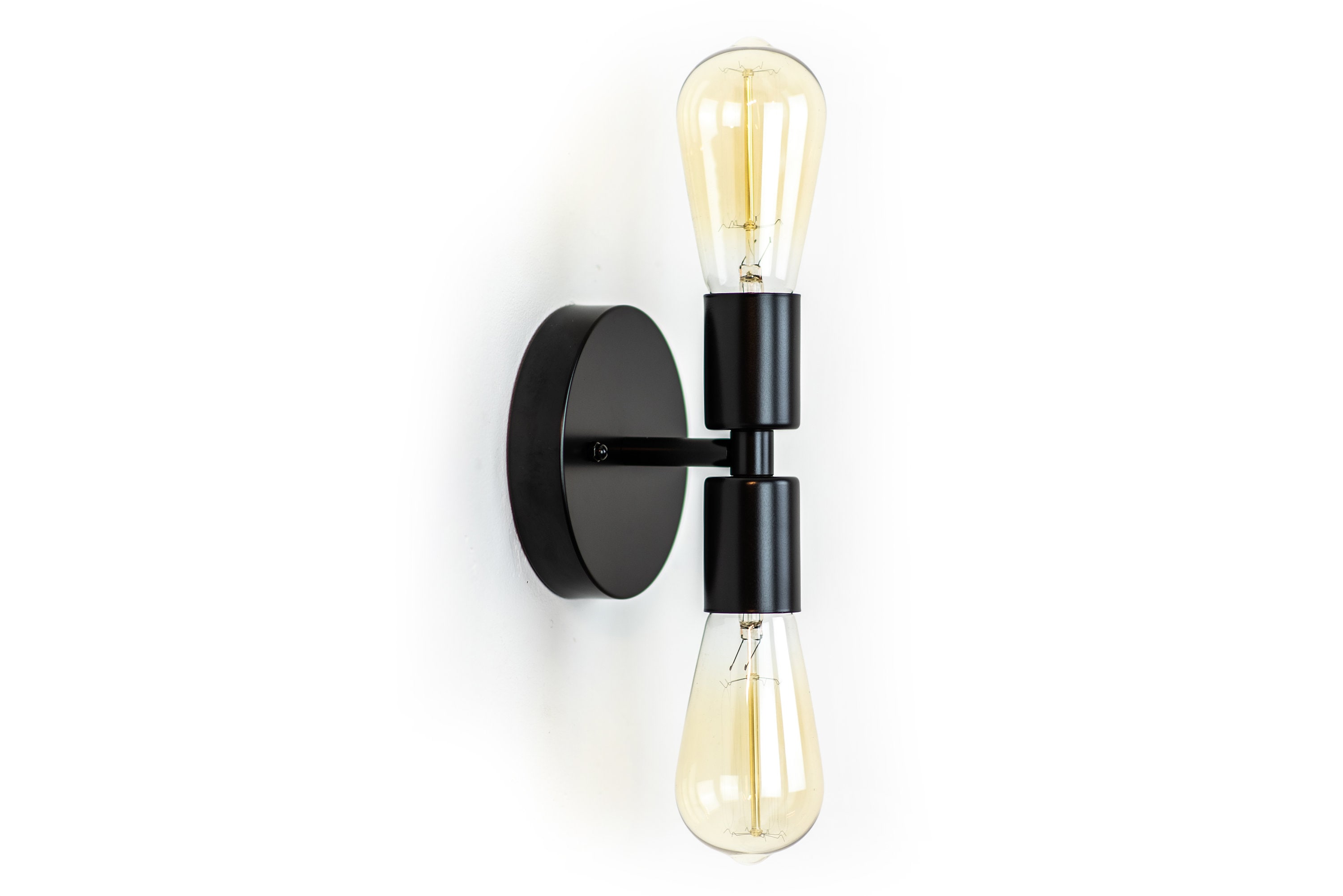 Black Wall Sconce Mid Century Wall Sconce Hallway Lighting Modern