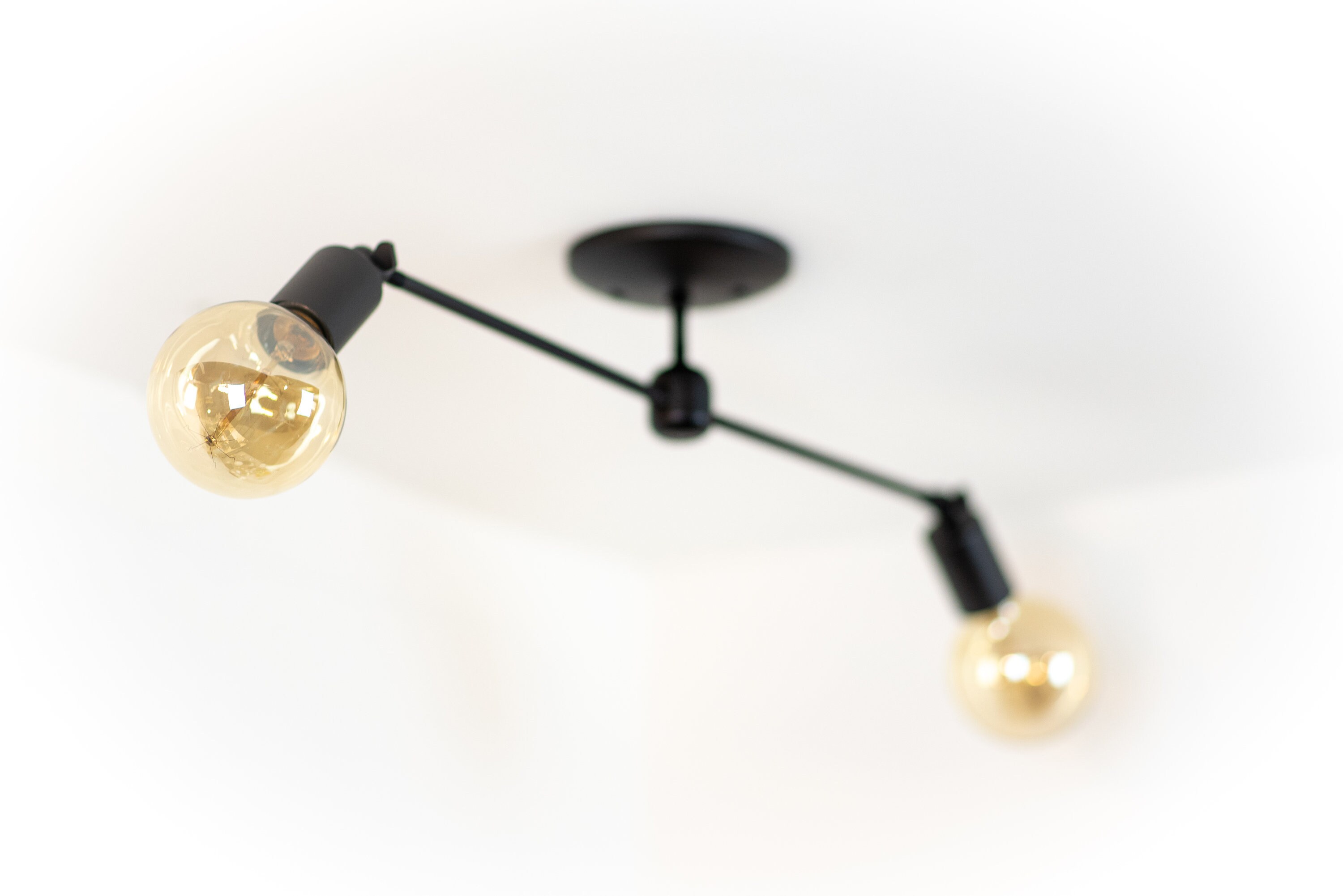 Modern Ceiling Light Linear Flush Mount Modern Ceiling Light Linear Flush Mount Mid Century Black Fixture Lighting Swivel